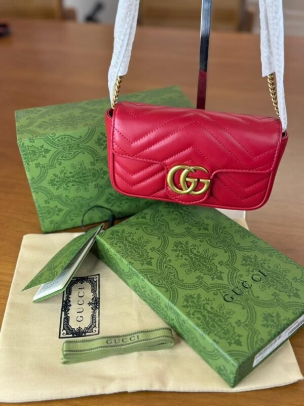 Bolsa GG Marmont Mini - Red - Image 3